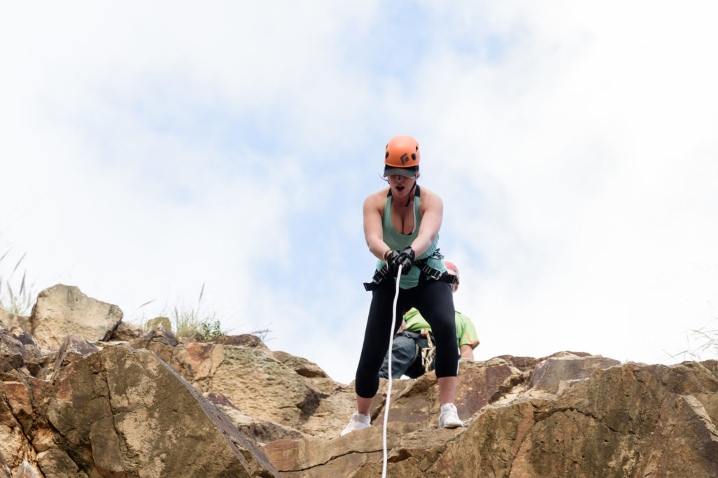 Miss Multiverse QLD - Upside down abseil